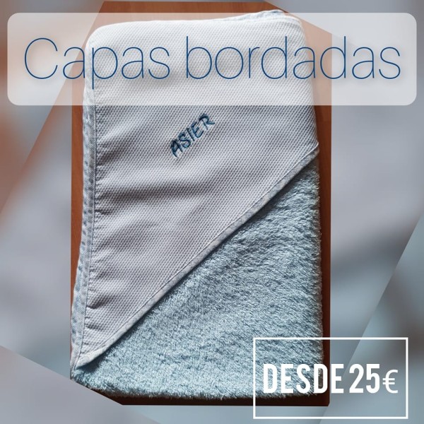 capas bordadas