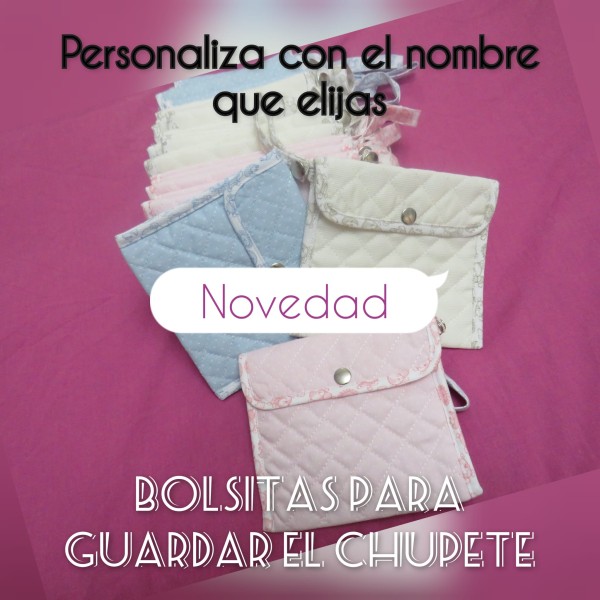 guarda chupetes de tela personalizado